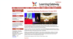 Desktop Screenshot of learninggatewayconference.salamandersoft.co.uk